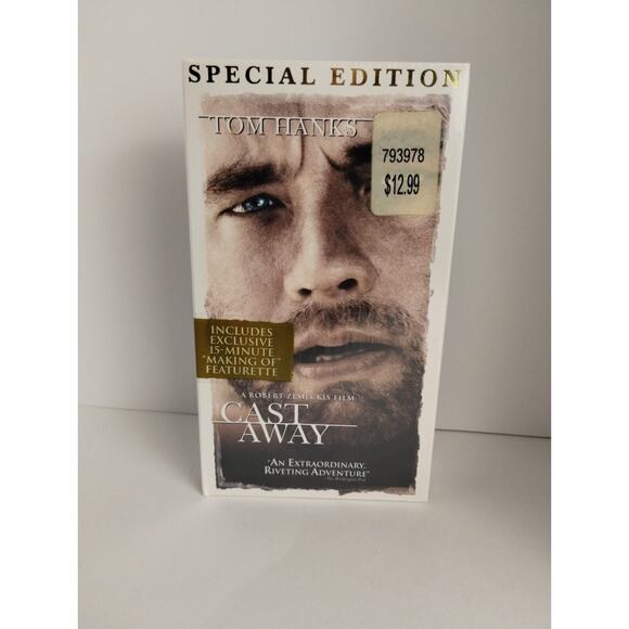 Cast Away (VHS, 2001, Special Edition) Tom Hanks - New Sealed - Picture 1 of 4